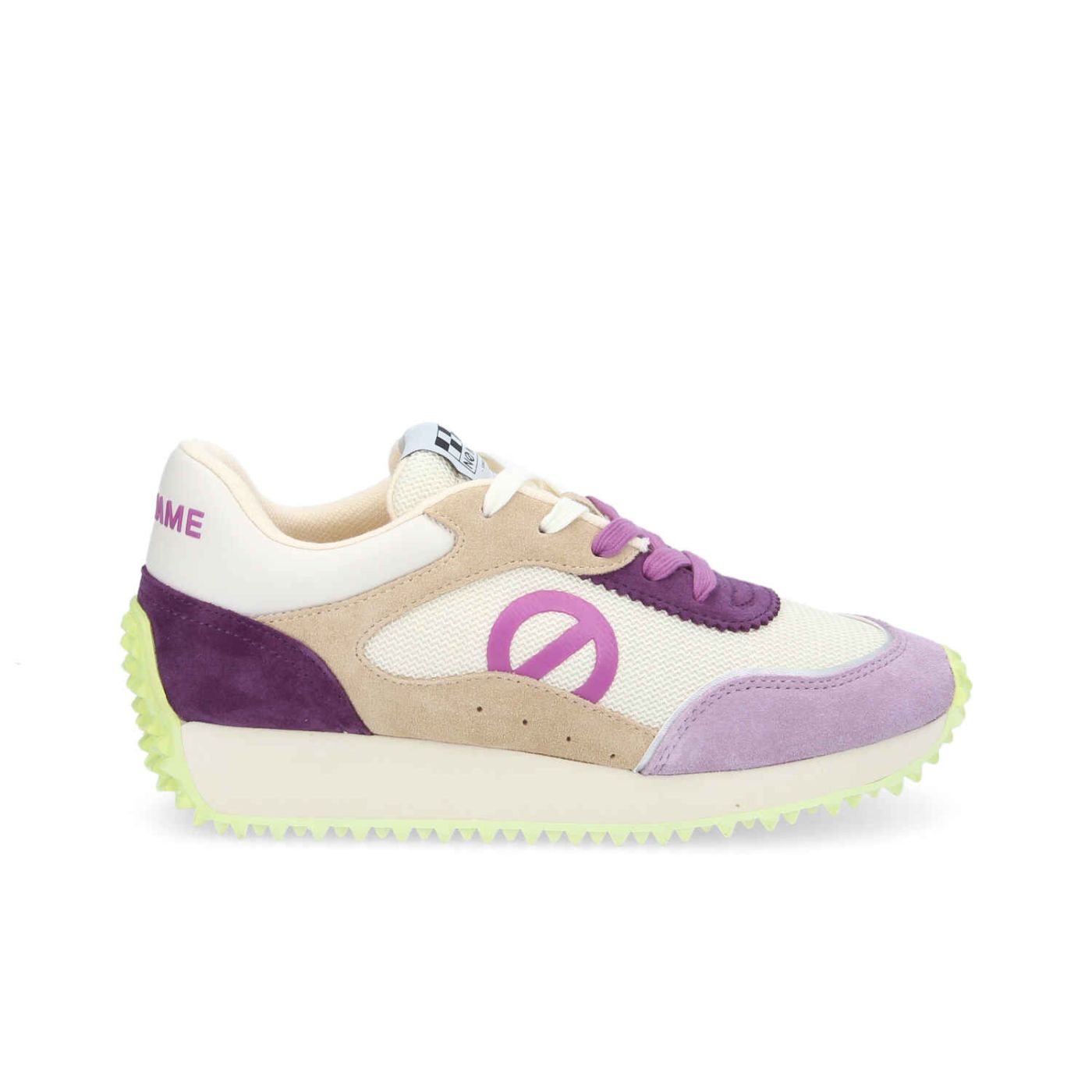 PUNKY JOGGER W - KNIT/SUEDE/SUED - BLANC CASSE/LILAS/VIOLET